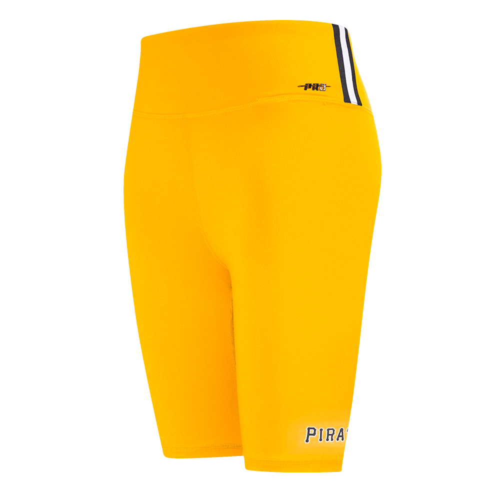 MLB PITTSBURGH PIRATES CLASSIC WOMEN'S COTTON BIKE SHORT (YELLOW)