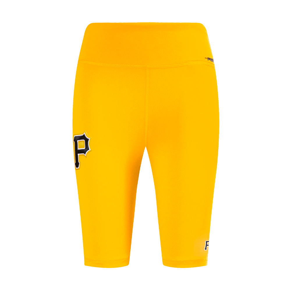 MLB PITTSBURGH PIRATES CLASSIC WOMEN'S COTTON BIKE SHORT (YELLOW)