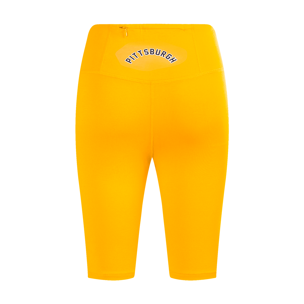 MLB PITTSBURGH PIRATES CLASSIC WOMEN'S COTTON BIKE SHORT (YELLOW)