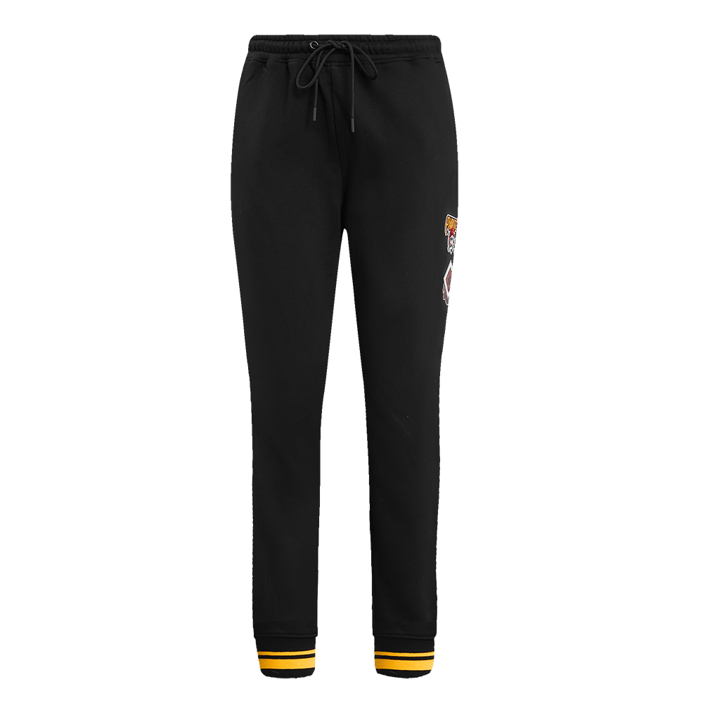 PANTALÓN DE CHÁNDAL RETRO CLÁSICO DE MUJER MLB PITTSBURGH PIRATES (NEGRO/AMARILLO)