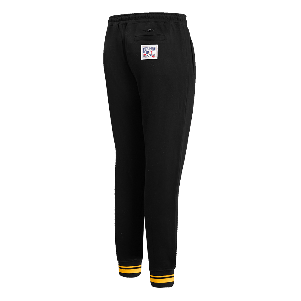 PANTALÓN DE CHÁNDAL RETRO CLÁSICO DE MUJER MLB PITTSBURGH PIRATES (NEGRO/AMARILLO)