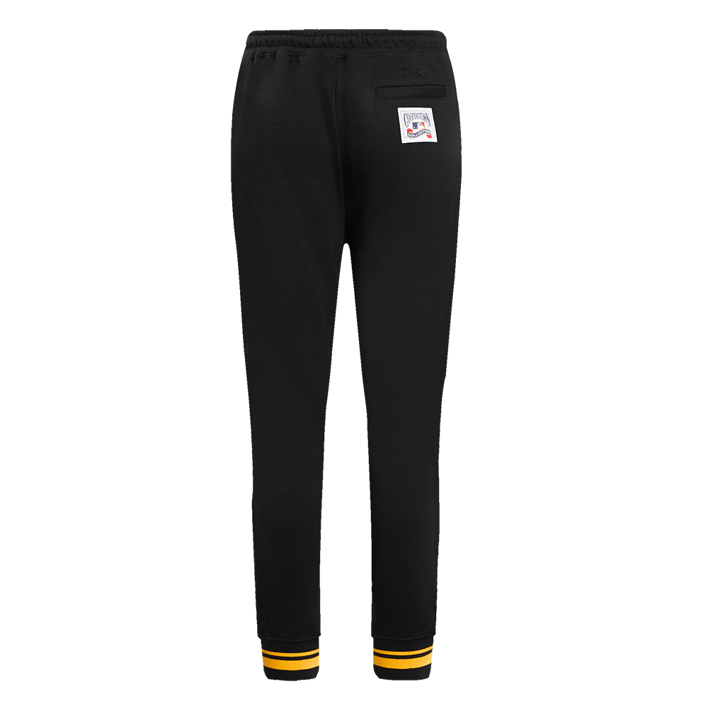 PANTALÓN DE CHÁNDAL RETRO CLÁSICO DE MUJER MLB PITTSBURGH PIRATES (NEGRO/AMARILLO)