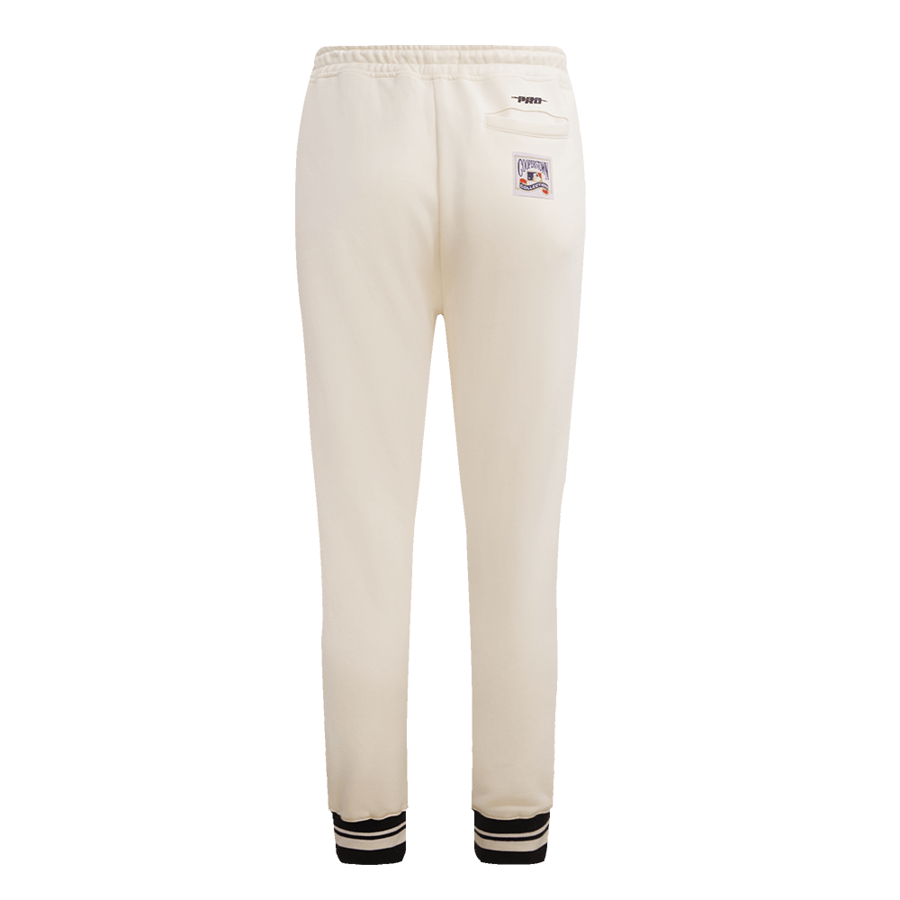MLB PITTSBURGH PIRATES RETRO CLASSIC WOMEN'S SWEATPANT (EGGSHELL/ BLACK)