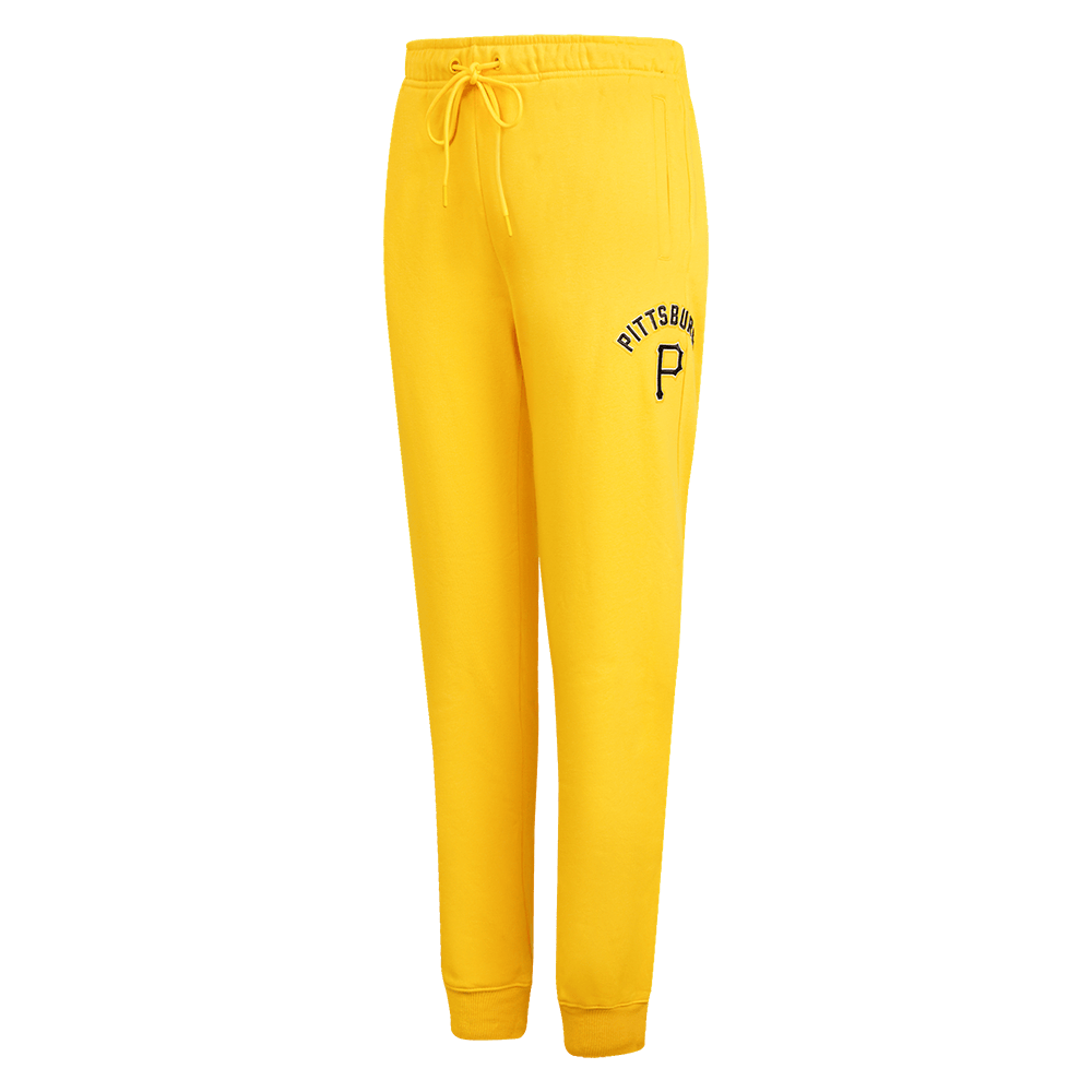 PANTALÓN DE CHÁNDAL CLÁSICO DE FELPA PARA MUJER MLB PITTSBURG PIRATES (AMARILLO)