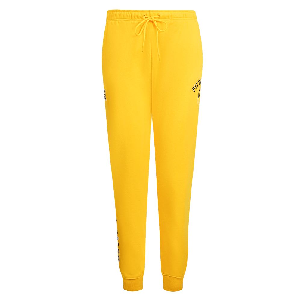 PANTALÓN DE CHÁNDAL CLÁSICO DE FELPA PARA MUJER MLB PITTSBURG PIRATES (AMARILLO)