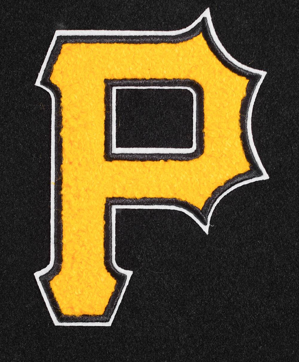 MLB PITTSBURGH PIRATES CLASSIC WOOL WOMEN'S VARSITY JACKET (BLACK/WHITE)