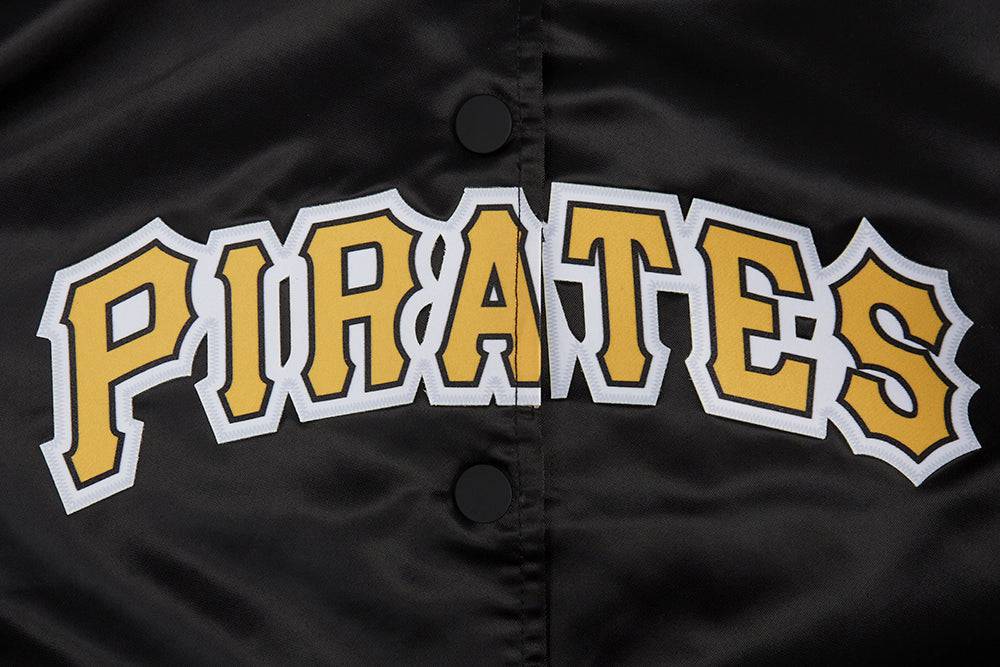 MLB PITTSBURG PIRATES CLASSIC WOMEN'S SATIN JACKET (BLACK)