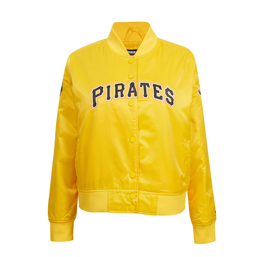 MLB PITTSBURG PIRATES CLASSIC WOMEN'S SATIN JACKET (YELLOW)