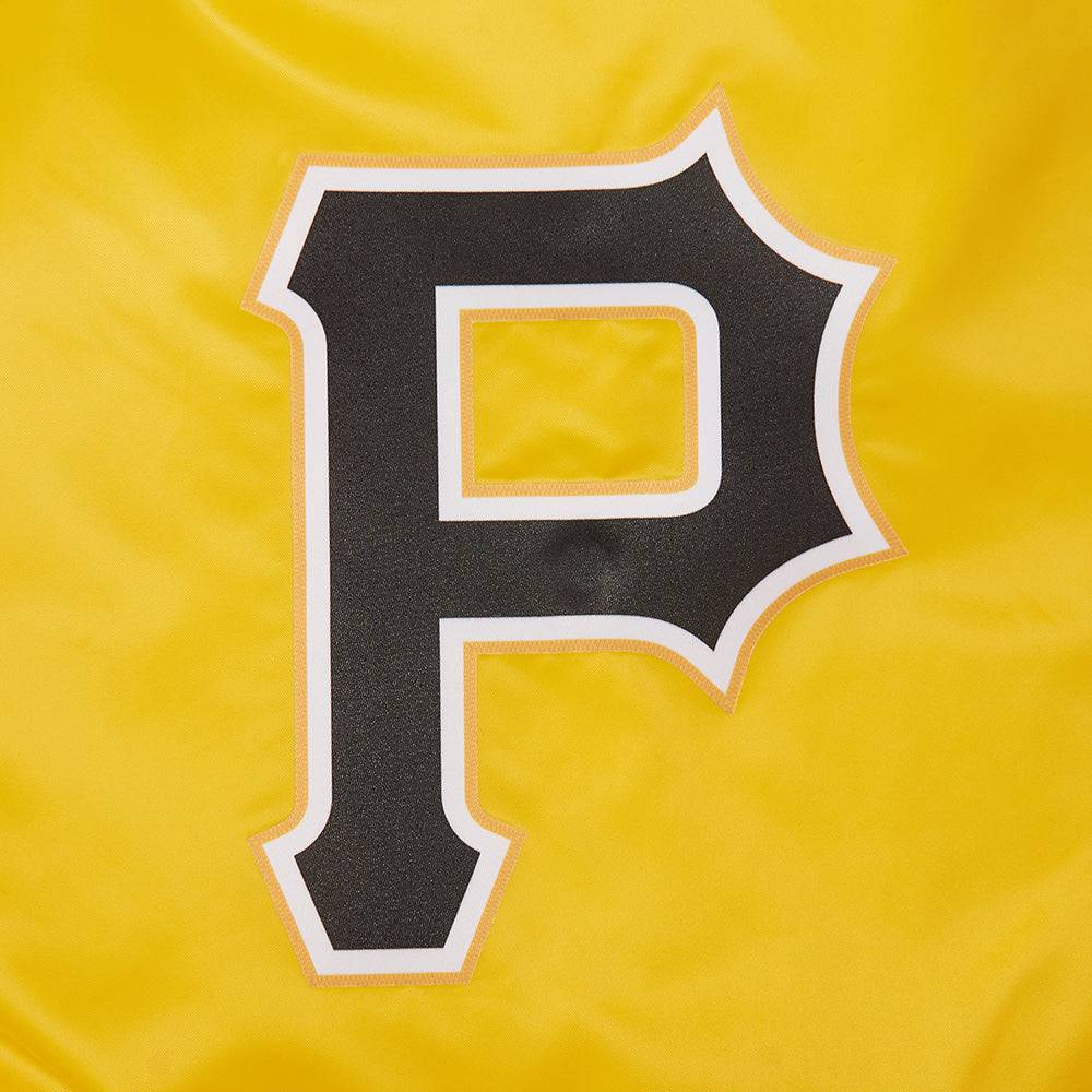 MLB PITTSBURG PIRATES CLASSIC WOMEN'S SATIN JACKET (YELLOW)