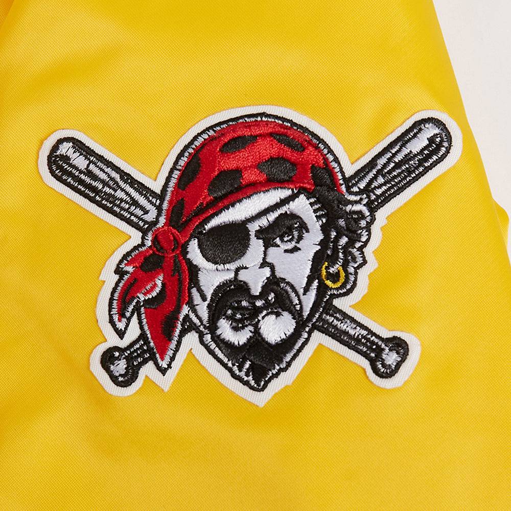 MLB PITTSBURG PIRATES CLASSIC WOMEN'S SATIN JACKET (YELLOW)