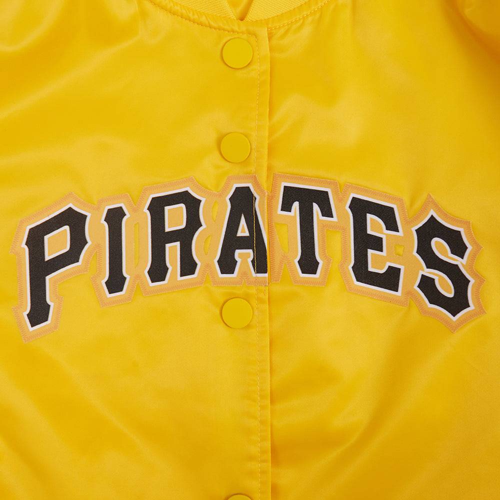 MLB PITTSBURG PIRATES CLASSIC WOMEN'S SATIN JACKET (YELLOW)