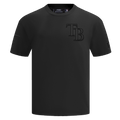 CAMISETA NEUTRA PARA HOMBRE MLB TAMPA BAY RAYS DE HOMBROS CAÍDOS (NEGRA)