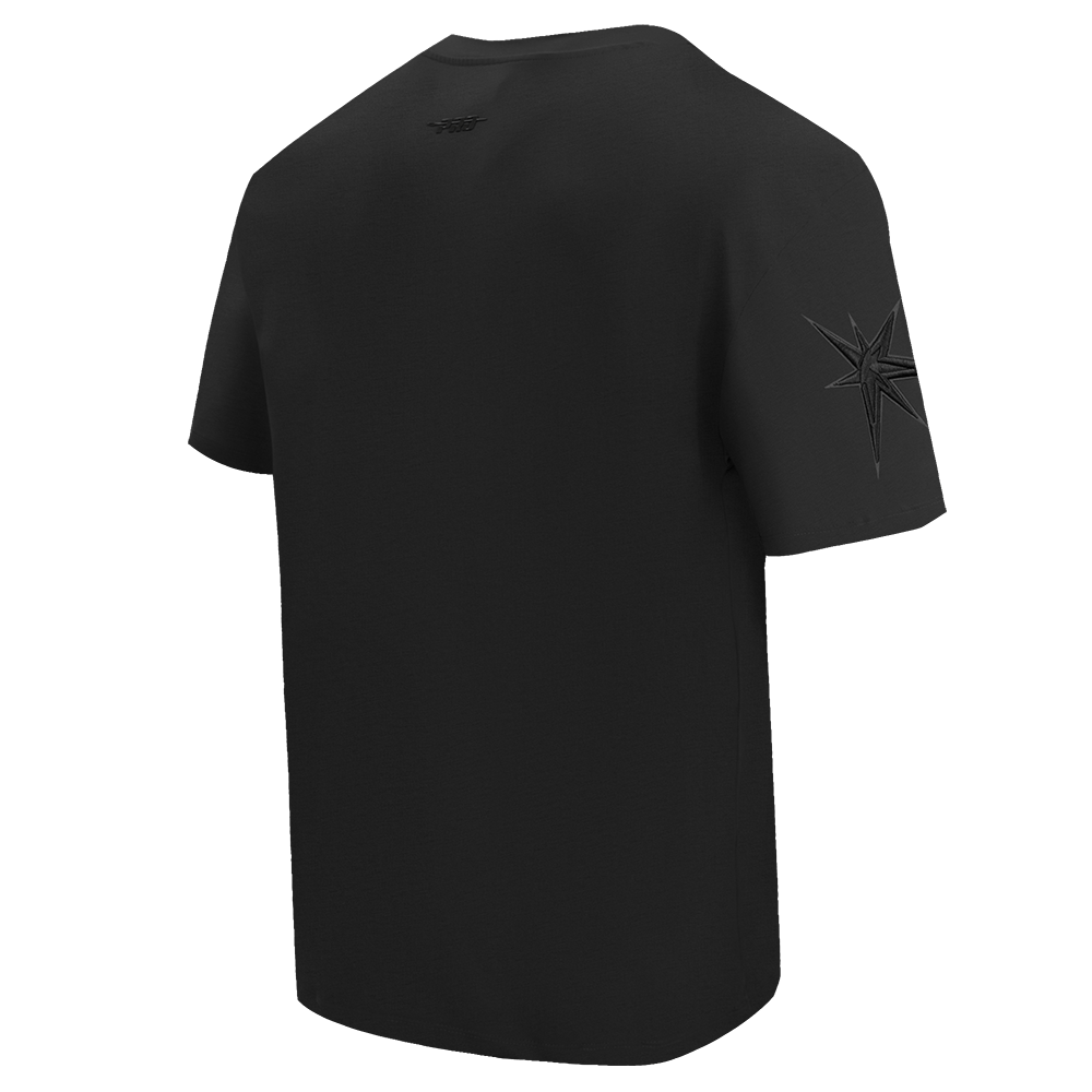 CAMISETA NEUTRA PARA HOMBRE MLB TAMPA BAY RAYS DE HOMBROS CAÍDOS (NEGRA)
