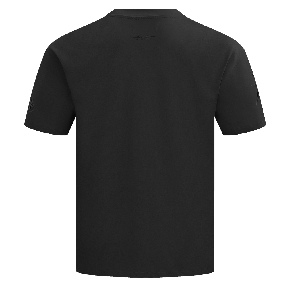 CAMISETA NEUTRA PARA HOMBRE MLB TAMPA BAY RAYS DE HOMBROS CAÍDOS (NEGRA)