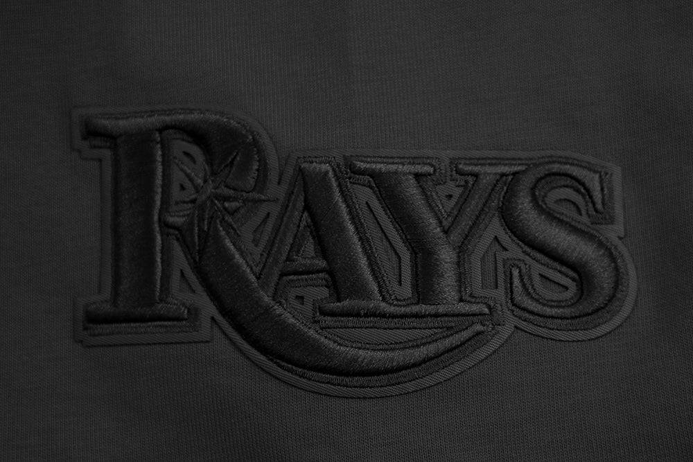 CAMISETA NEUTRA PARA HOMBRE MLB TAMPA BAY RAYS DE HOMBROS CAÍDOS (NEGRA)
