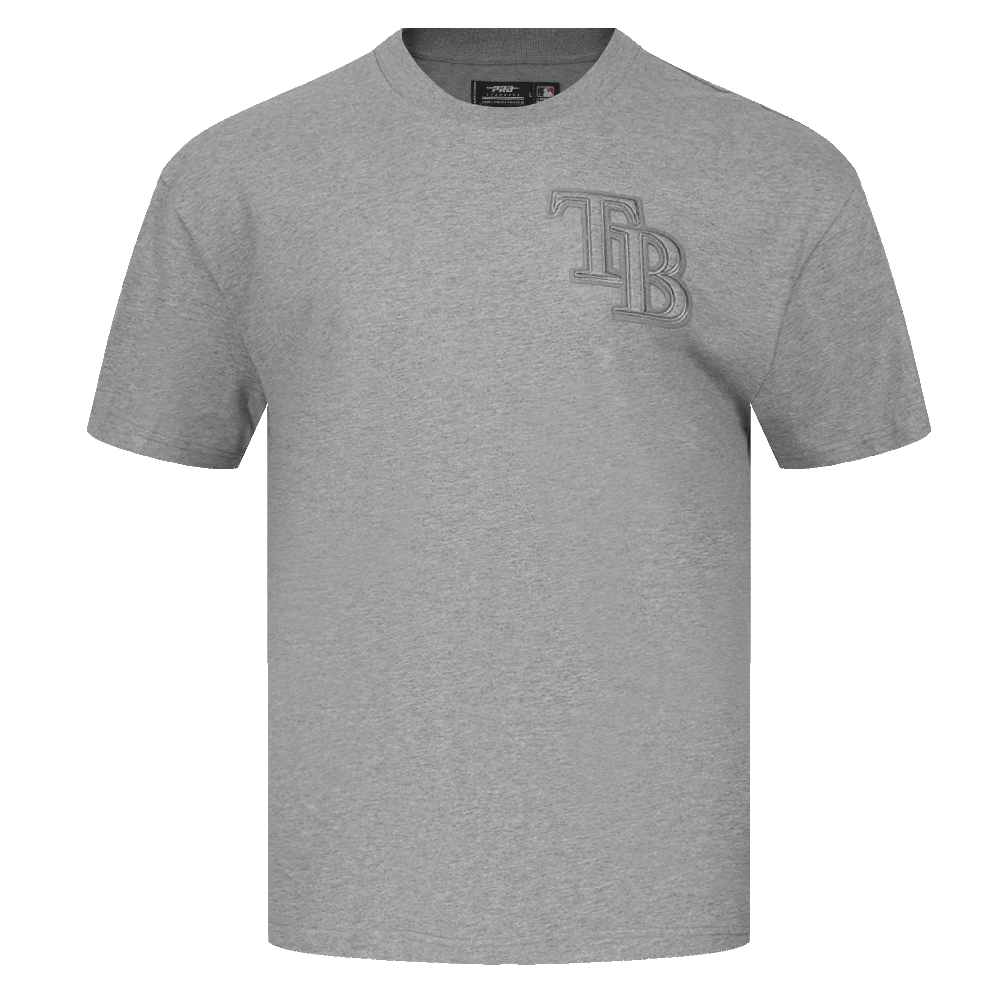 MLB TAMPA BAY RAYS NEUTRAL MEN'S DROP SHOULDER TOP (DARK HEATHER GRAY)