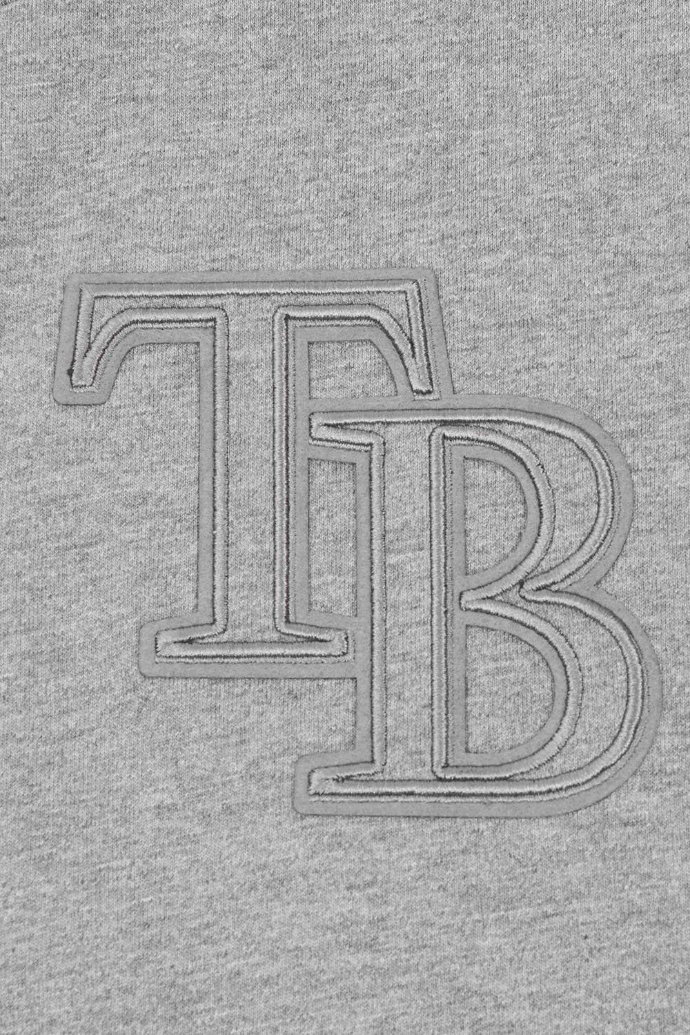 MLB TAMPA BAY RAYS NEUTRAL MEN'S DROP SHOULDER TOP (DARK HEATHER GRAY)