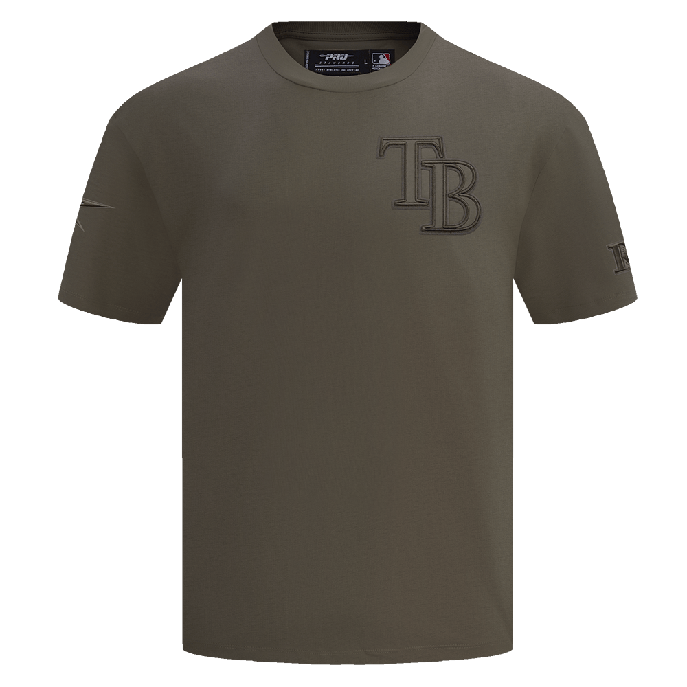 MLB TAMPA BAY RAYS NEUTRAL MEN'S DROP SHOULDER TOP (DARK TAUPE)