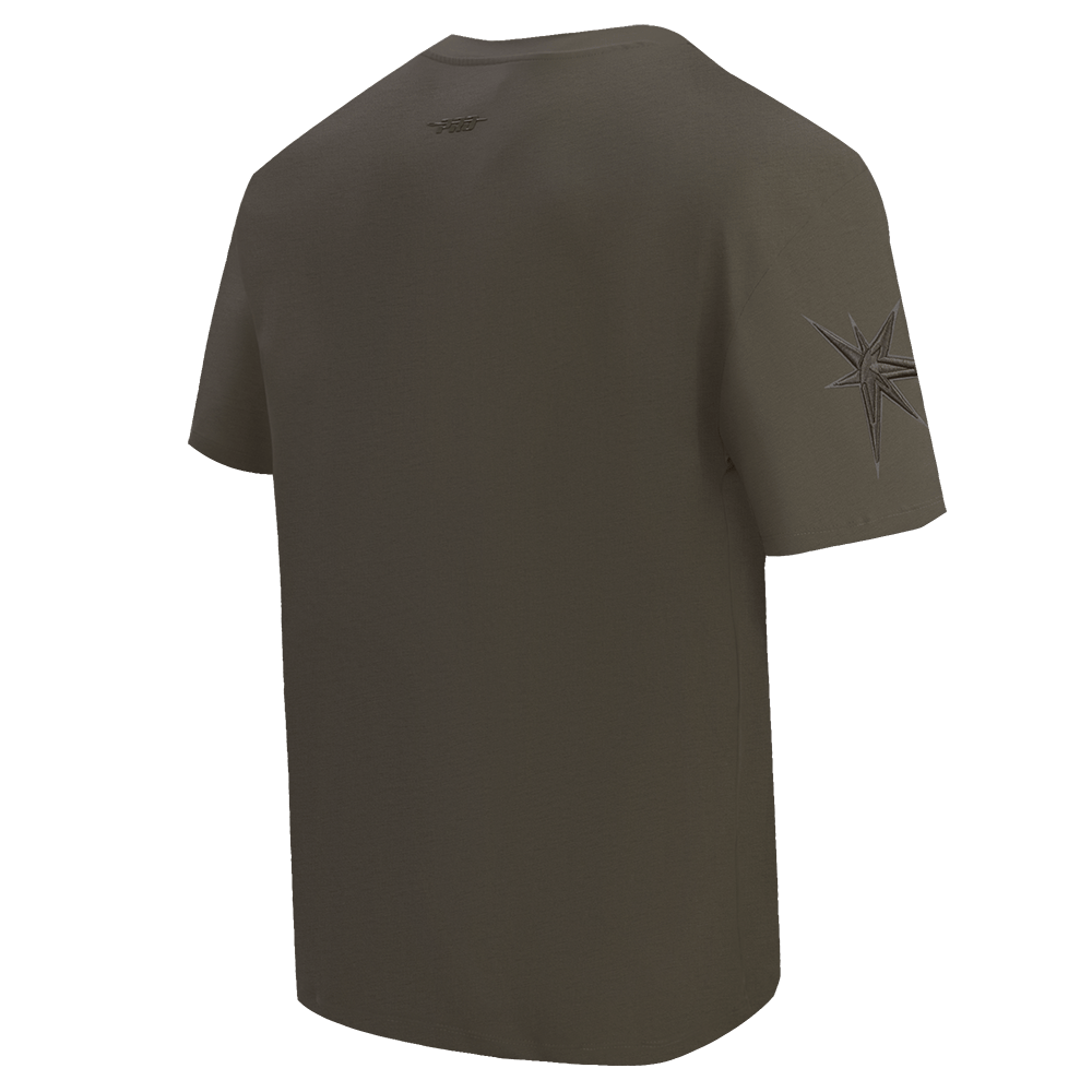 MLB TAMPA BAY RAYS NEUTRAL MEN'S DROP SHOULDER TOP (DARK TAUPE)