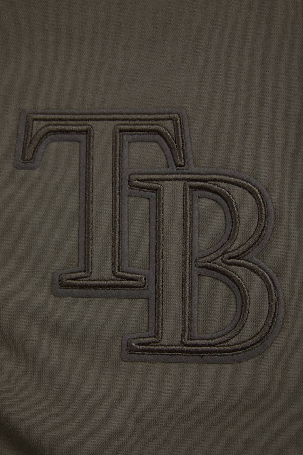 MLB TAMPA BAY RAYS NEUTRAL MEN'S DROP SHOULDER TOP (DARK TAUPE)