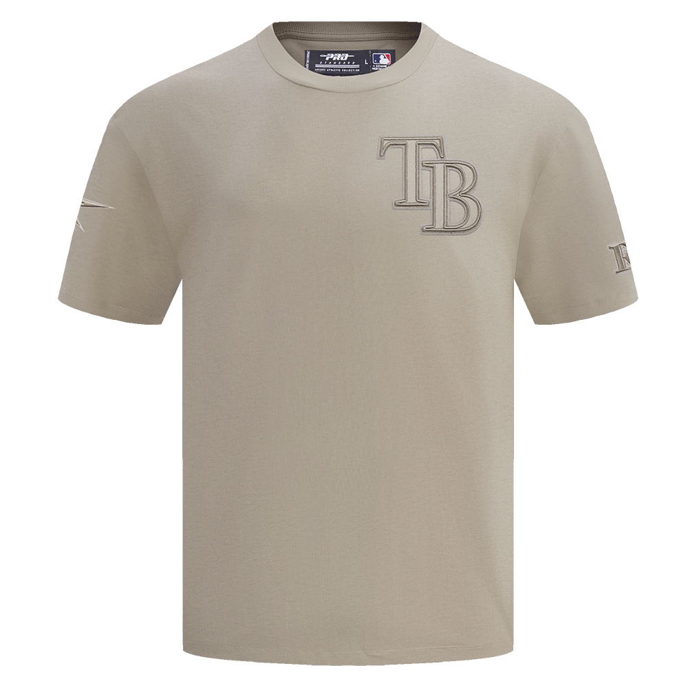 MLB TAMPA BAY RAYS NEUTRAL MEN'S DROP SHOULDER TOP (TAUPE)