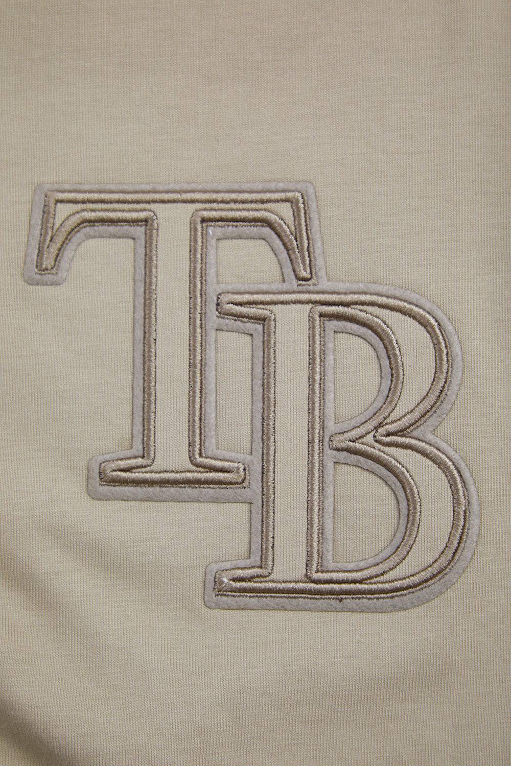 MLB TAMPA BAY RAYS NEUTRAL MEN'S DROP SHOULDER TOP (TAUPE)