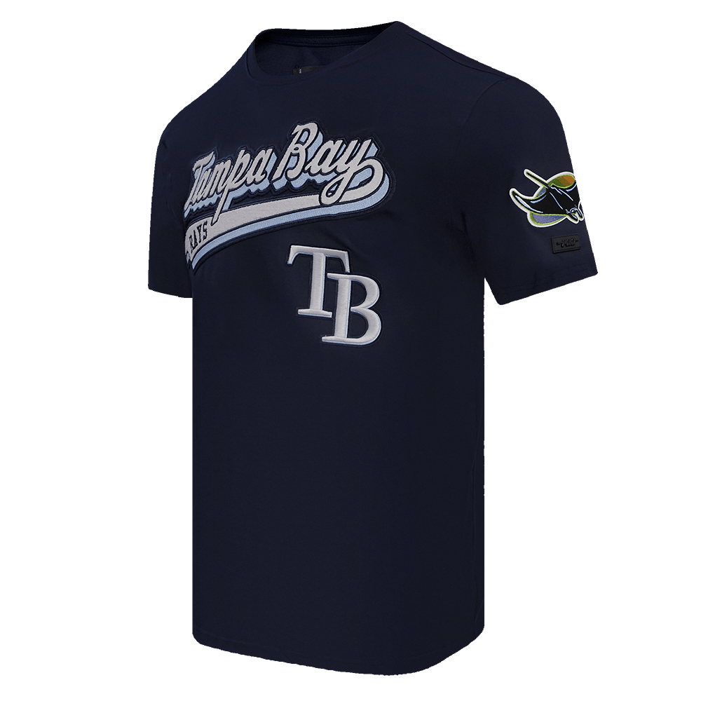 MLB TAMPA BAY RAYS SCRIPT TAIL MEN'S TOPS (MIDNIGHT NAVY)