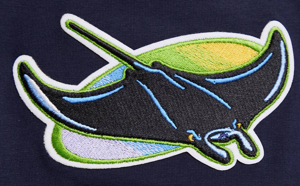 MLB TAMPA BAY RAYS SCRIPT TAIL MEN'S TOPS (MIDNIGHT NAVY)