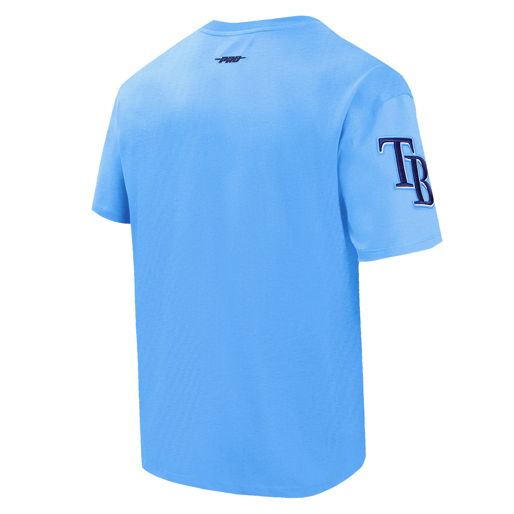 MLB TAMPA BAY RAYS SCRIPT TAIL MEN'S TOPS (UNIVERSITY BLUE)