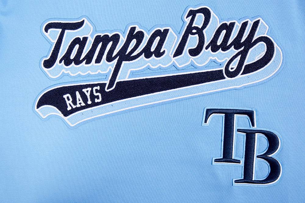 MLB TAMPA BAY RAYS SCRIPT TAIL MEN'S TOPS (UNIVERSITY BLUE)