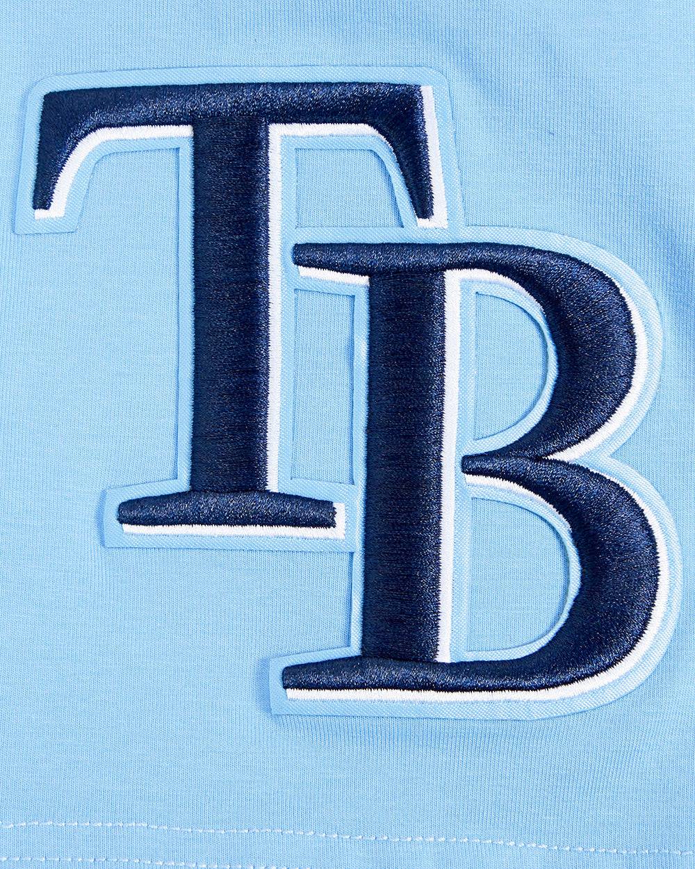 MLB TAMPA BAY RAYS SCRIPT TAIL MEN'S TOPS (UNIVERSITY BLUE)