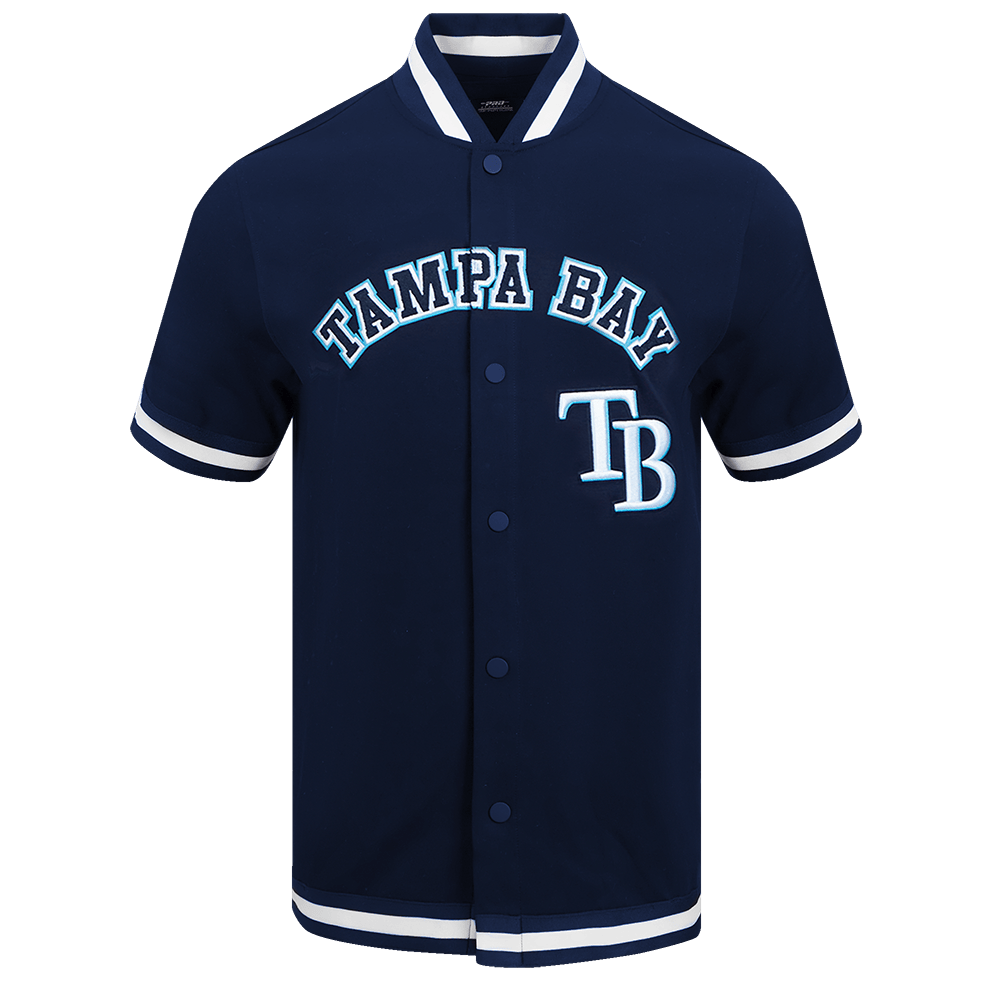 MLB TAMPA BAY RAYS CLASSIC MEN'S WARM UP JACKET (MIDNIGHT NAVY)