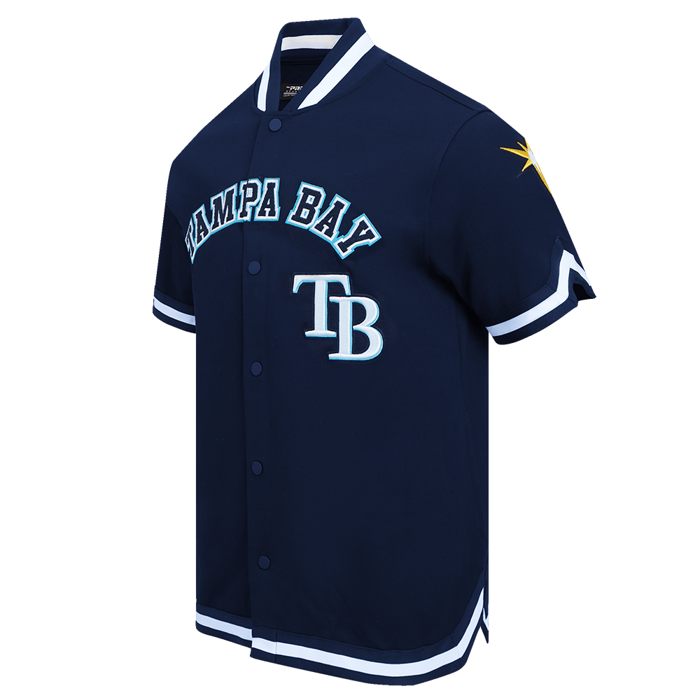 MLB TAMPA BAY RAYS CLASSIC MEN'S WARM UP JACKET (MIDNIGHT NAVY)