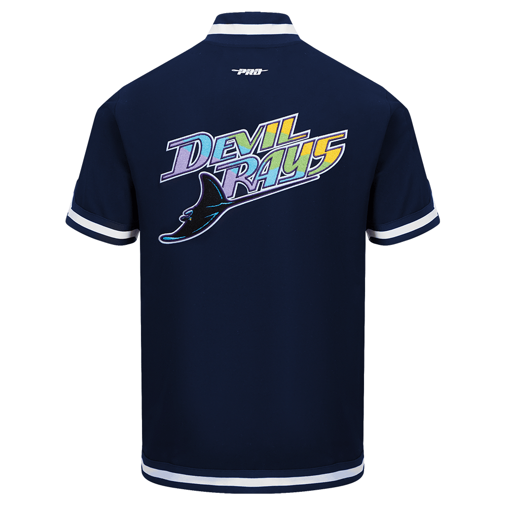 MLB TAMPA BAY RAYS CLASSIC MEN'S WARM UP JACKET (MIDNIGHT NAVY)