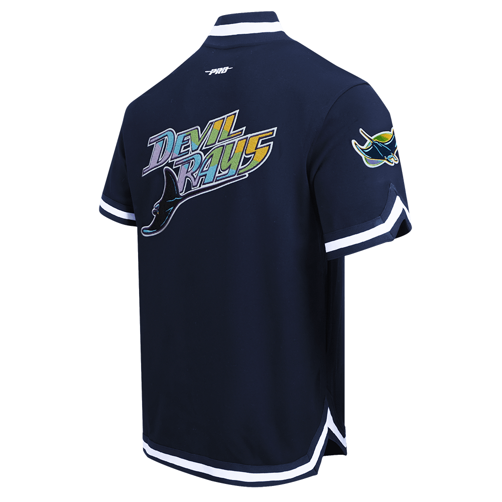 MLB TAMPA BAY RAYS CLASSIC MEN'S WARM UP JACKET (MIDNIGHT NAVY)