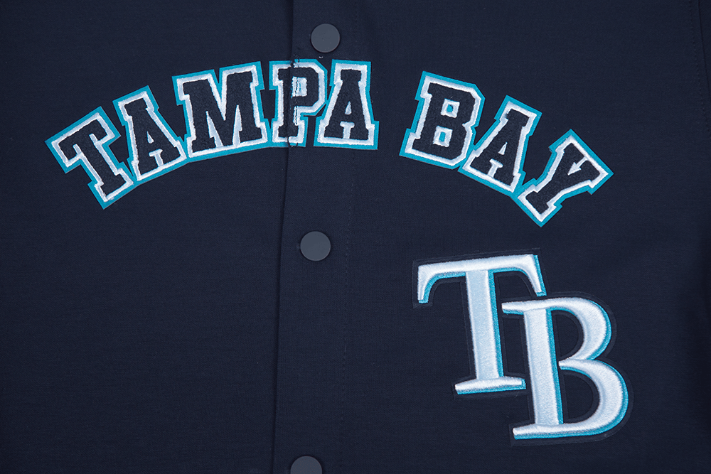 MLB TAMPA BAY RAYS CLASSIC MEN'S WARM UP JACKET (MIDNIGHT NAVY)
