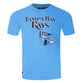 CAMISETA SJ WORDMARK PARA HOMBRE MLB TAMPA BAY RAYS TEAM PENNATS (AZUL UNIVERSITARIO)