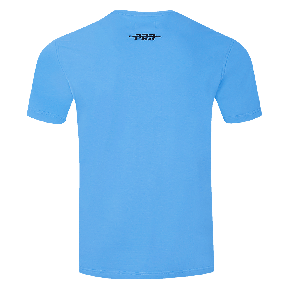 CAMISETA SJ WORDMARK PARA HOMBRE MLB TAMPA BAY RAYS TEAM PENNATS (AZUL UNIVERSITARIO)