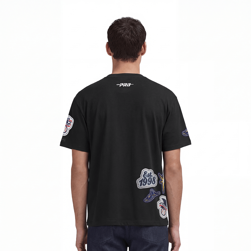 MLB TAMPA BAY RAYS DIY PICK STITCH MEN'S SJ TEE (BLACK)