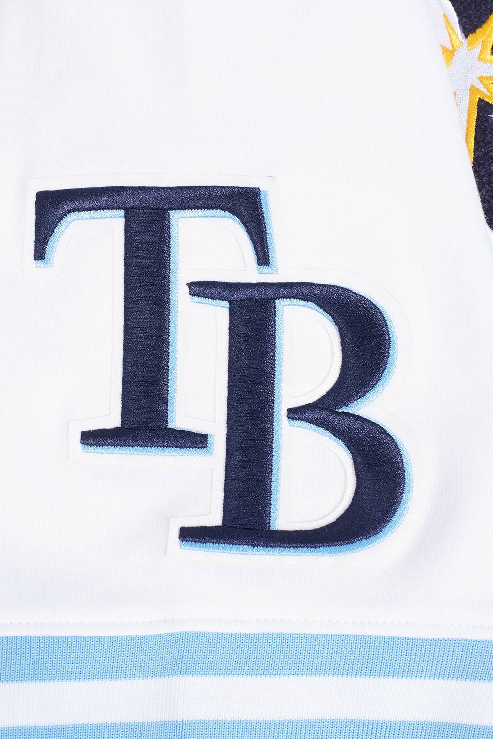 MLB TAMPA BAY RAYS CLASSIC CHENILLE MEN'S TOP (WHITE)