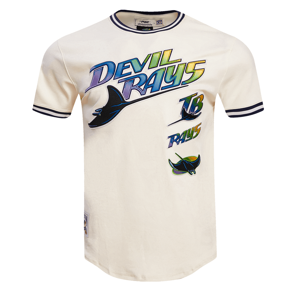 MLB TAMPA DEVIL RAYS RETRO CLASSIC MEN'S TOP (EGGSHELL/ MIDNIGHT NAVY)