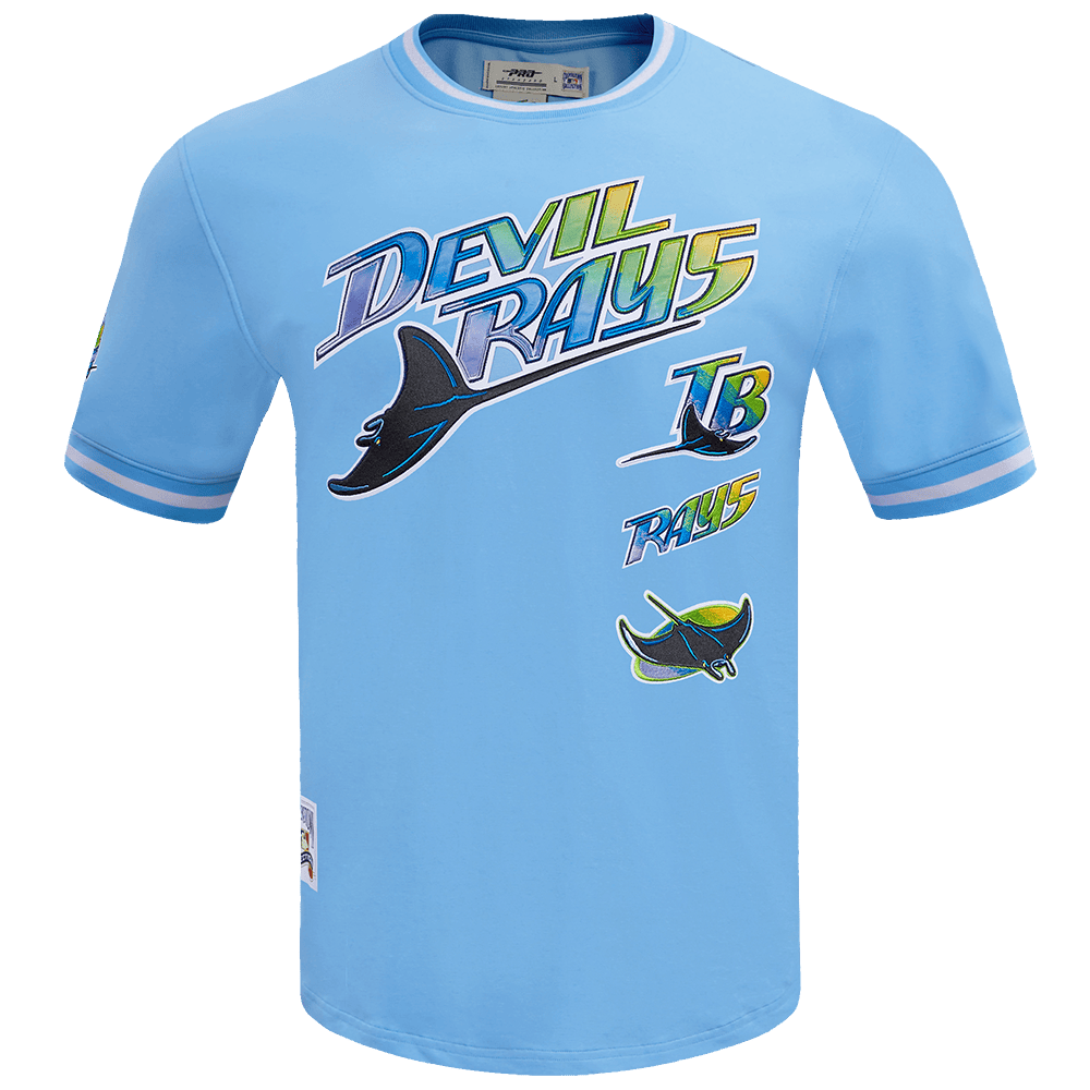 CAMISETA RETRO CLÁSICA DE HOMBRE MLB TAMPA DEVIL RAYS (AZUL UNIVERSITARIO)