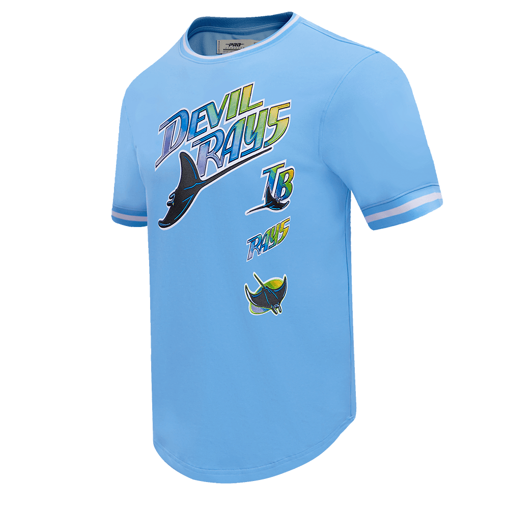CAMISETA RETRO CLÁSICA DE HOMBRE MLB TAMPA DEVIL RAYS (AZUL UNIVERSITARIO)