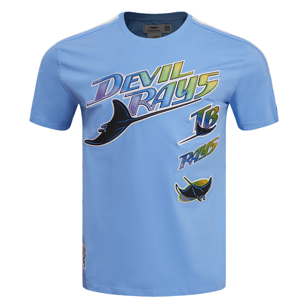 MLB TAMPA DEVIL RAYS RETRO CLASSIC MEN'S STRIPED TOP (UNIVERSITY BLUE)