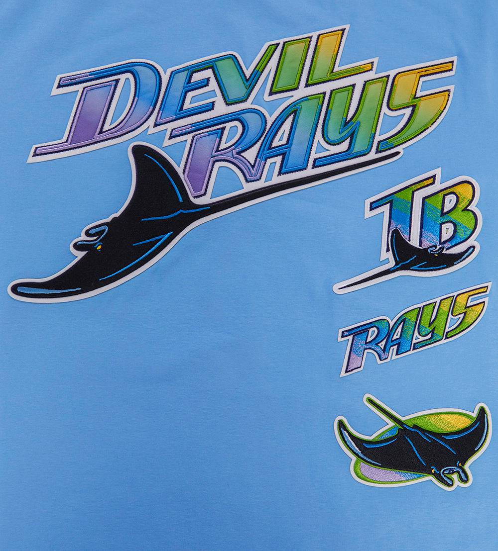 MLB TAMPA DEVIL RAYS RETRO CLASSIC MEN'S STRIPED TOP (UNIVERSITY BLUE)