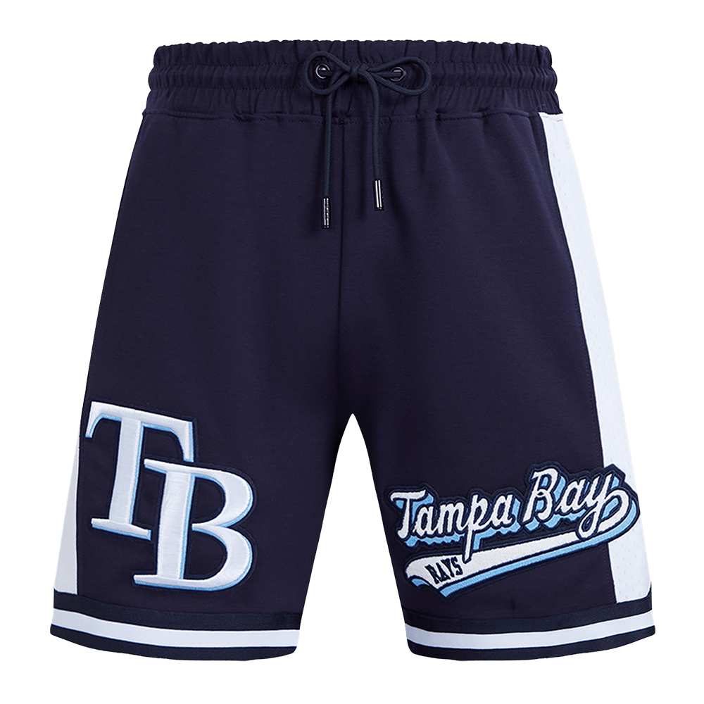 MLB TAMPA BAY RAYS SCRIPT TAIL MEN'S DOUBLE KNIT 2.0 SHORT (MIDNIGHT NAVY)