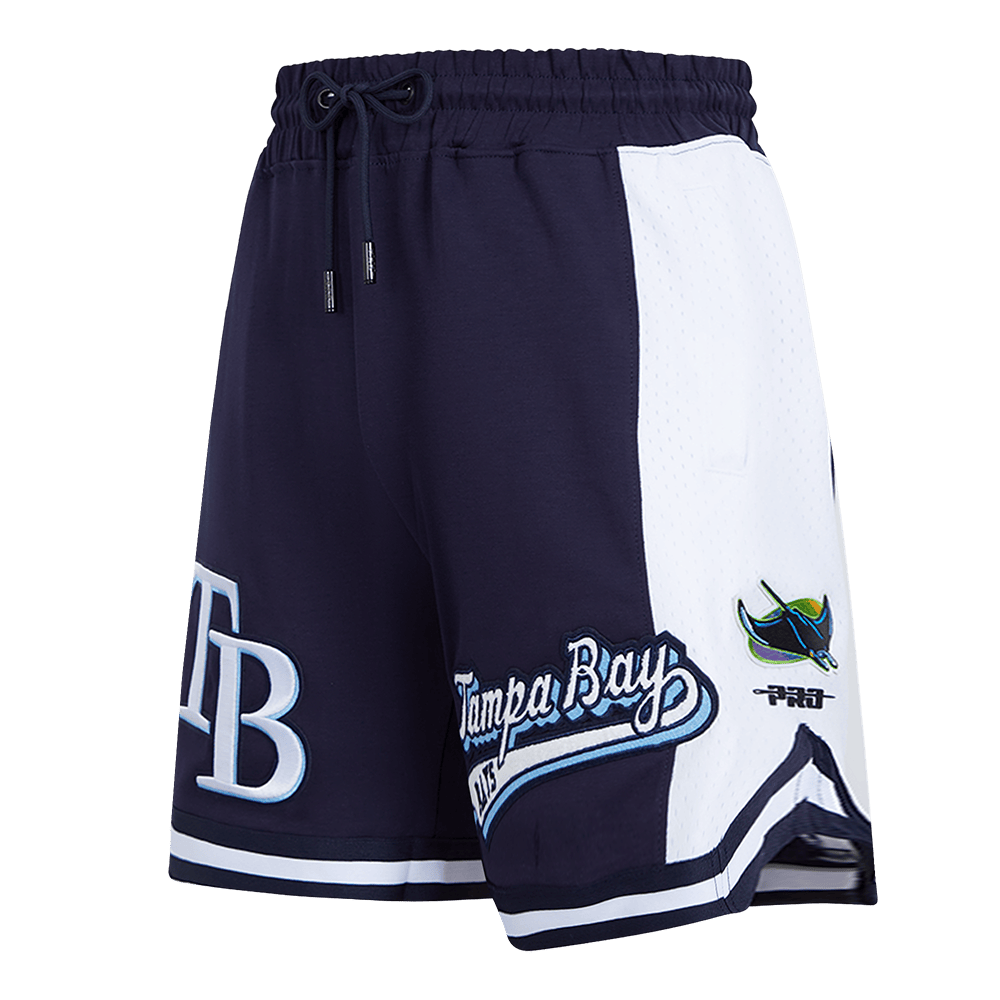 MLB TAMPA BAY RAYS SCRIPT TAIL MEN'S DOUBLE KNIT 2.0 SHORT (MIDNIGHT NAVY)