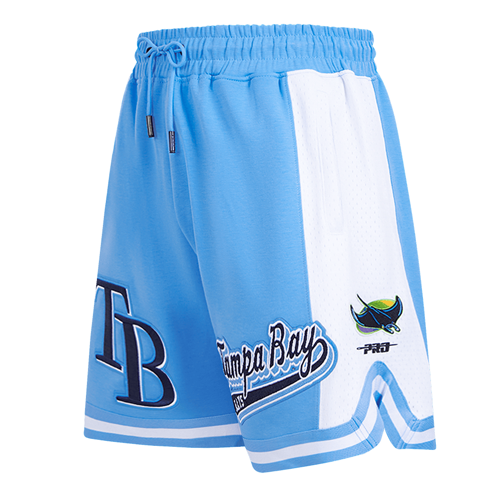 MLB TAMPA BAY RAYS SCRIPT TAIL MEN'S DOUBLE KNIT 2.0 SHORT (UNIVERSITY BLUE)
