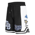 MLB TAMPA BAY RAYS DIY PICK STITCH MEN'S DK 2.0 SHORT (BLACK)