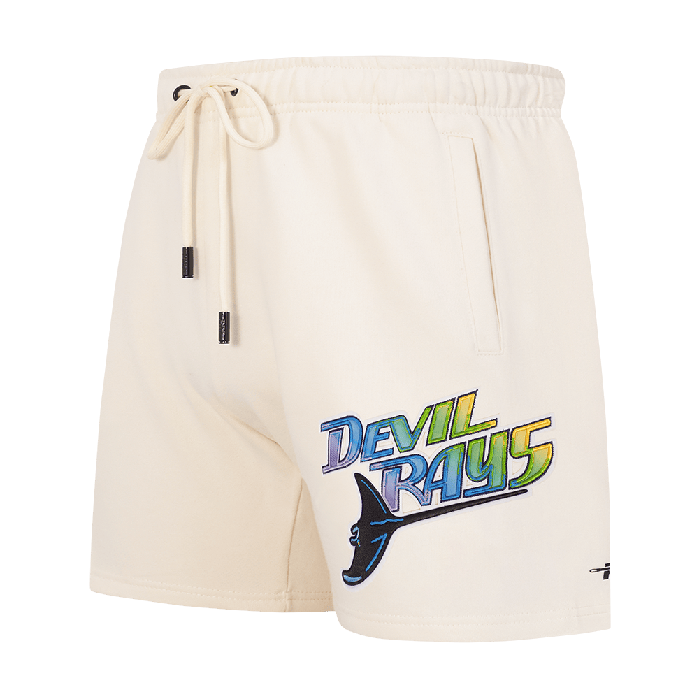 PANTALÓN CORTO CLÁSICO RETRO PARA HOMBRE MLB TAMPA DEVIL RAYS (BLANCO HUESO)